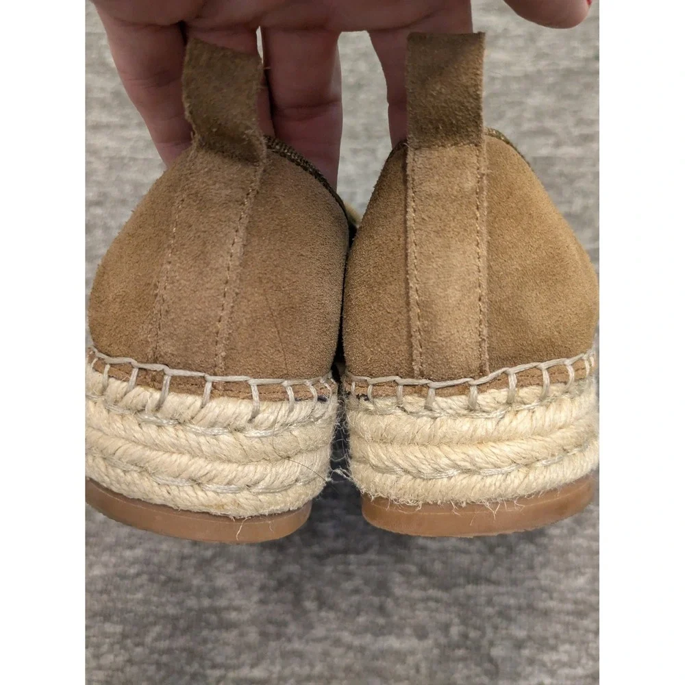 Blondo Women's Size‎ 6.5 Waterproof Suede Espadrille Slip On Loafers Tan